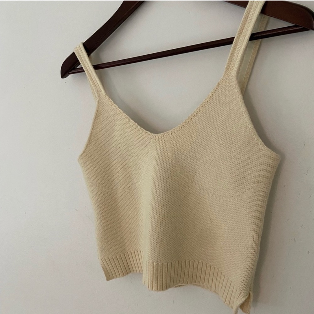 Zara Knit Crop Top Small